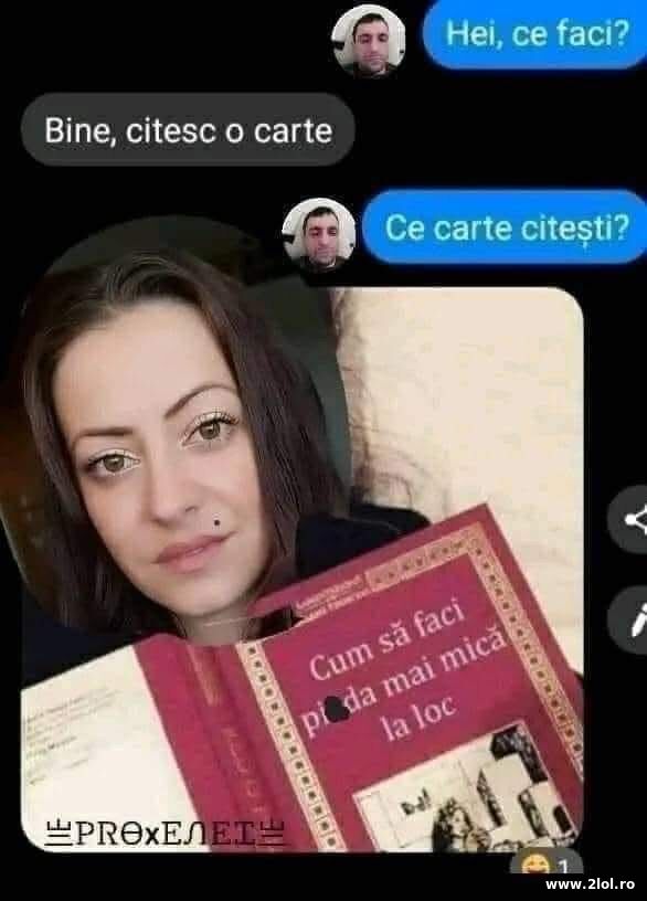 Citesc o carte poze haioase