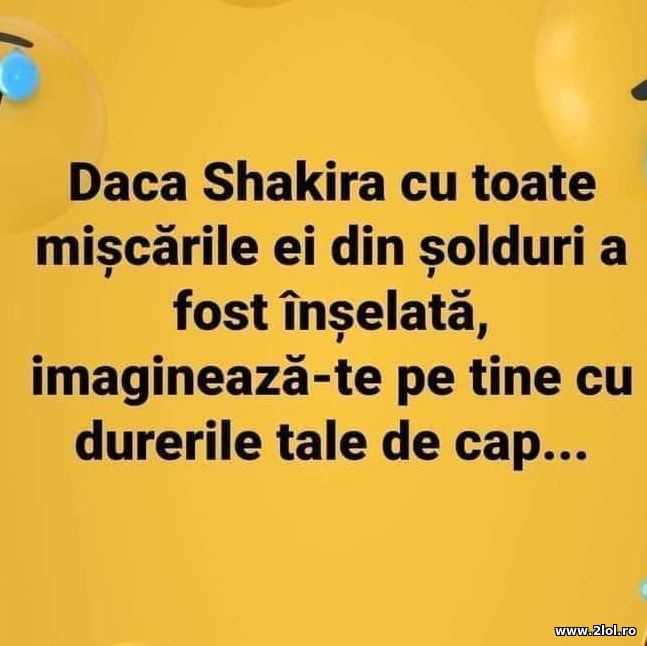 Daca Shakira a fost inselata poze haioase