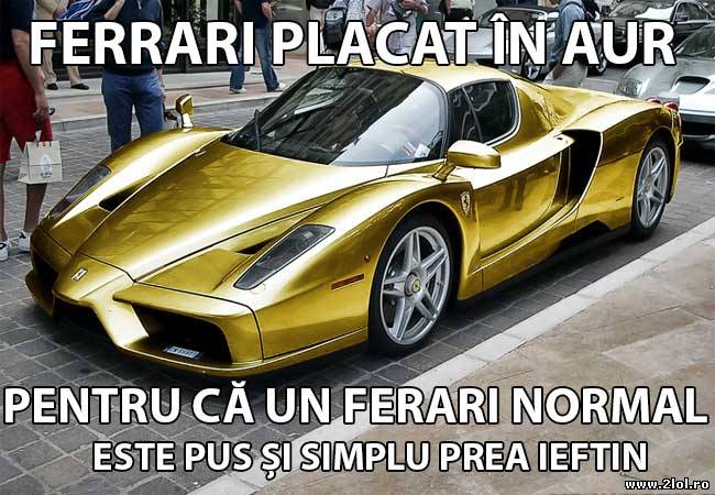 Pentru că un Ferrari normal este prea ieftin poze haioase