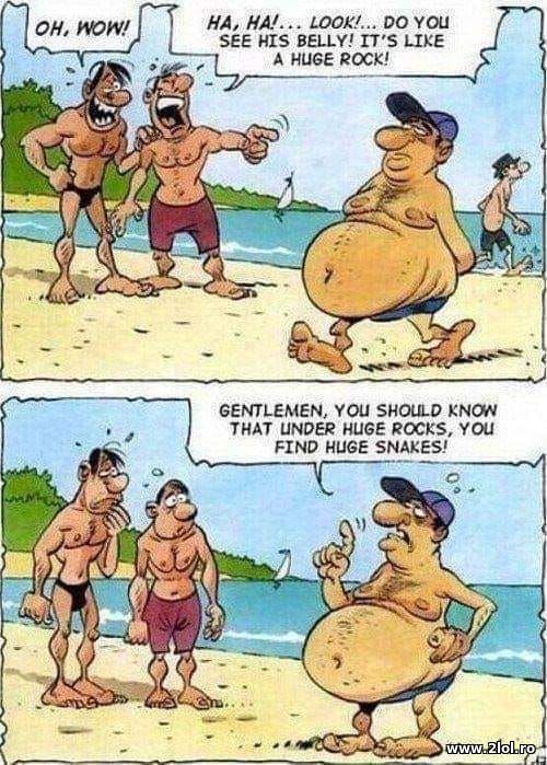 What do you find unded this huge rock poze haioase