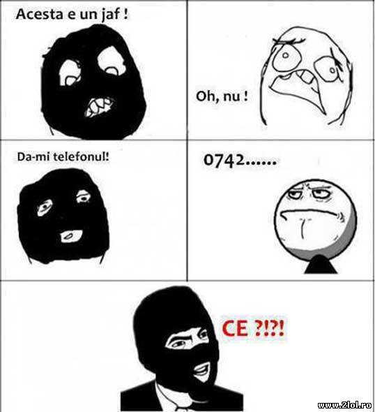 Acesta este un jaf! Dă-mi telefonul! poze haioase