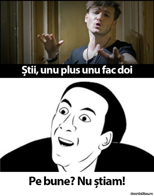 Unu plus unu fac doi | poze haioase