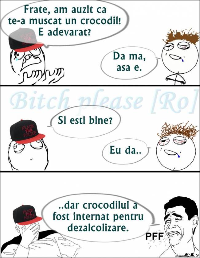 Am auzit că te-a muşcat un crocodil | poze haioase