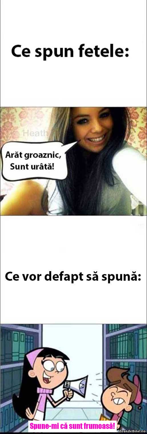 Ce spun fetele și ce vor defapt să spună | poze haioase