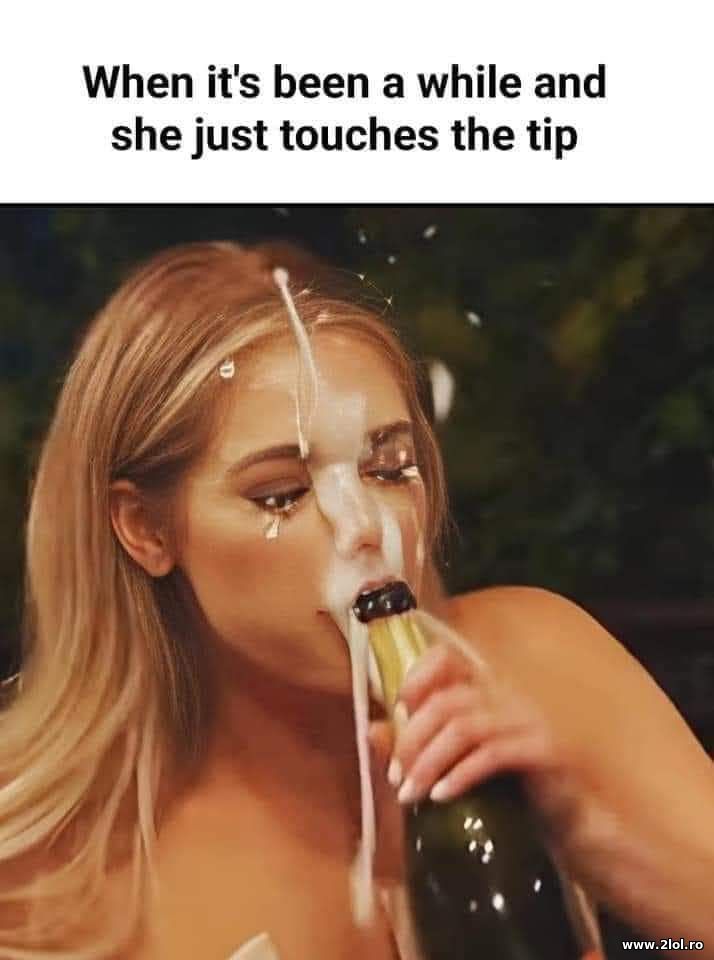 When it's been a while and she just touches the ti | poze haioase