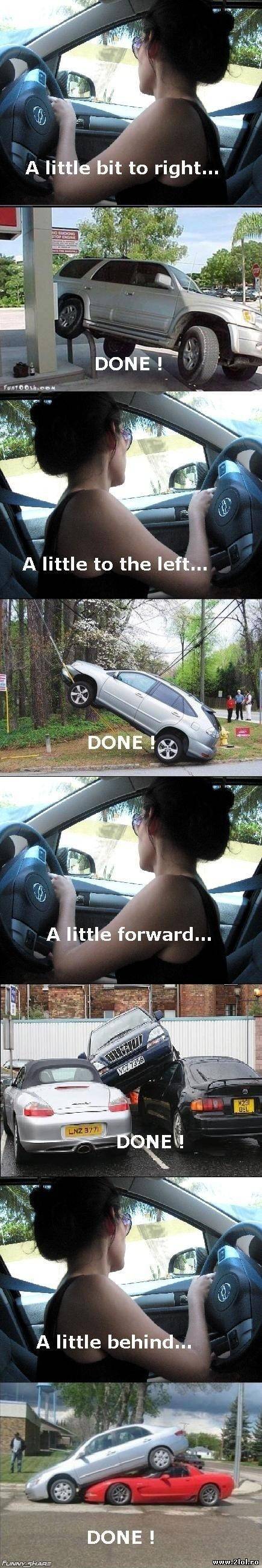 Cum parchează femeile | poze haioase