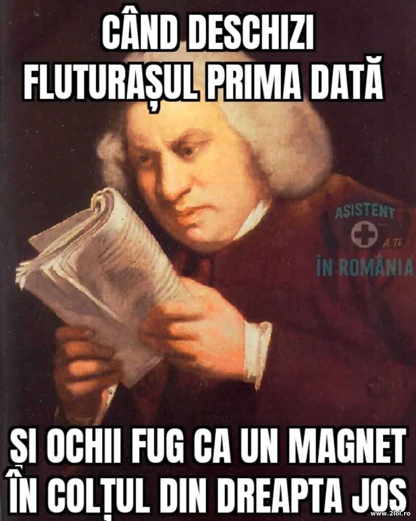 Cand deschizi fluturasul prima data | poze haioase