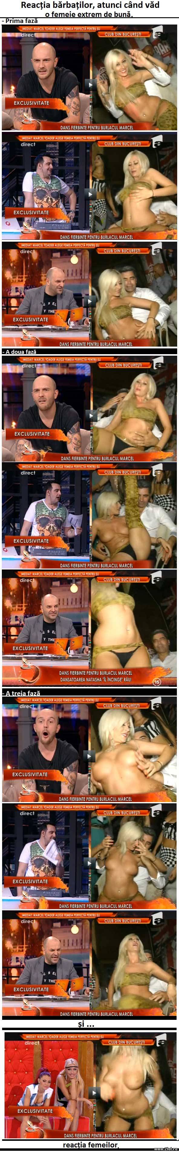 Reacția bărbațiilor atunci când văd o femeie bună | poze haioase