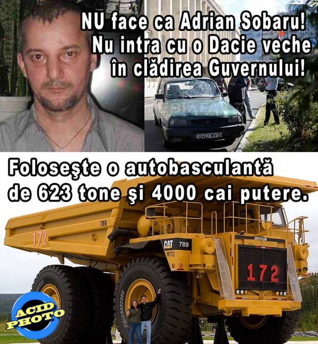 Nu intra cu o Dacie în clădirea Guvernului | poze haioase