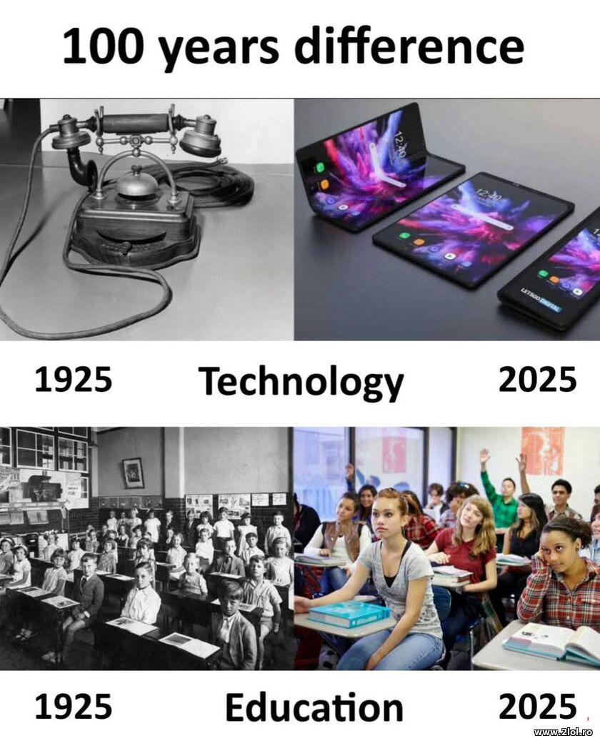 100 years difference | poze haioase