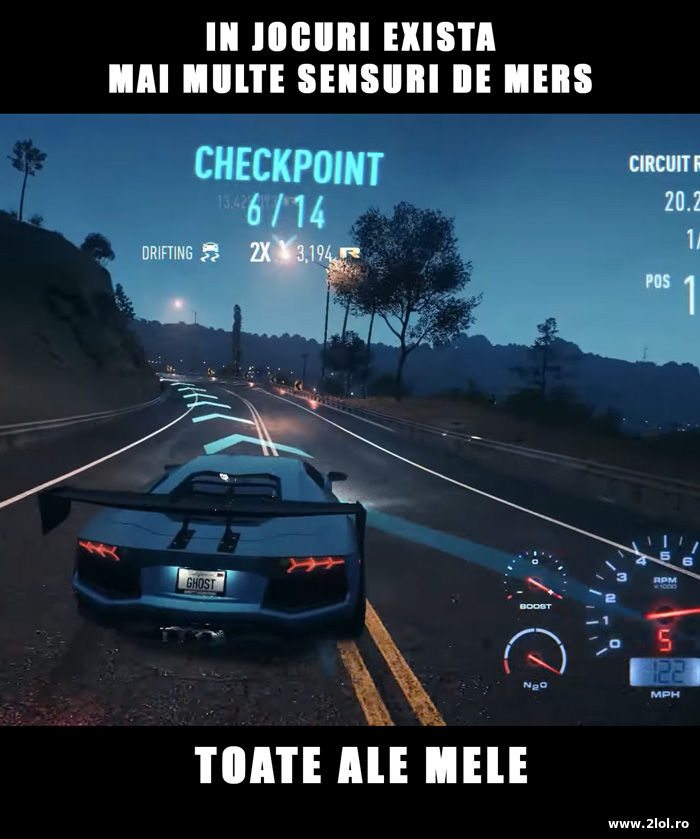 Sensurile de mers in jocuri | poze haioase