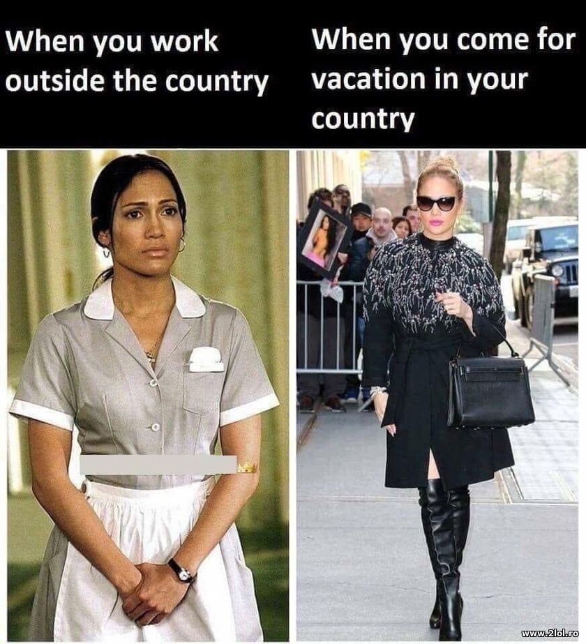When you work outside of your country & come back | poze haioase