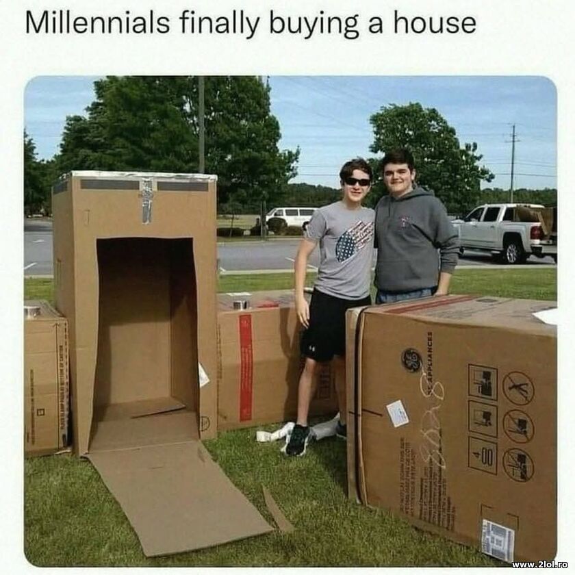 Milenials buying a house | poze haioase