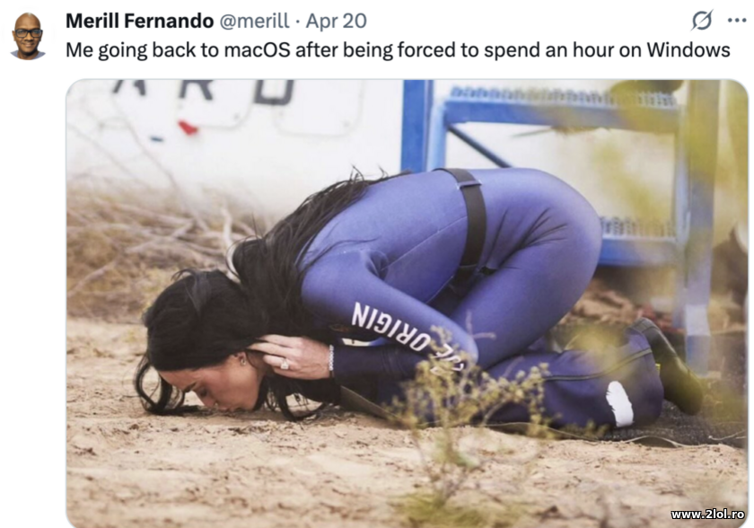 Going back to macOS after Windows | poze haioase