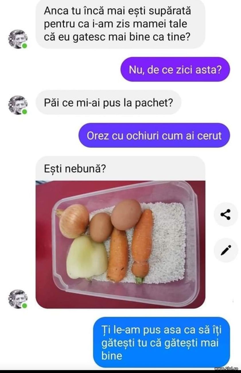 I-am zis mamei tale ca eu gatesc mai bine ca tine | poze haioase