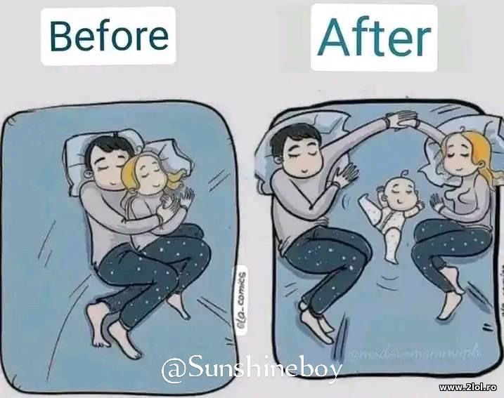 Before and after a baby | poze haioase