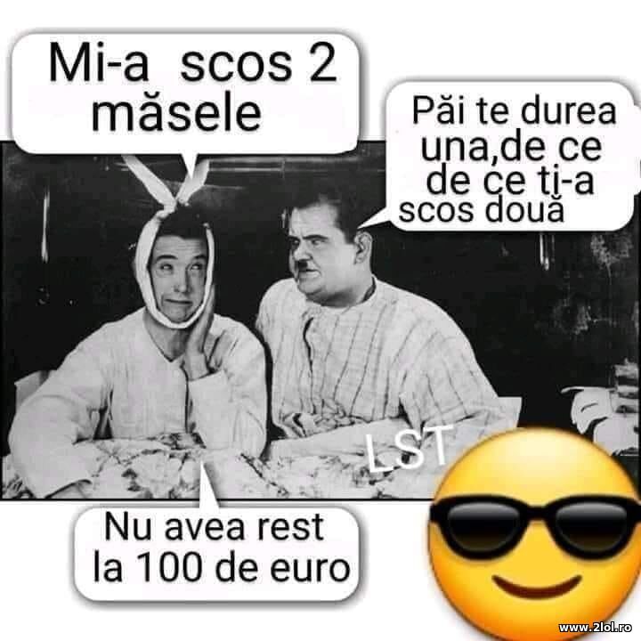 Mi-a scos 2 masele | poze haioase