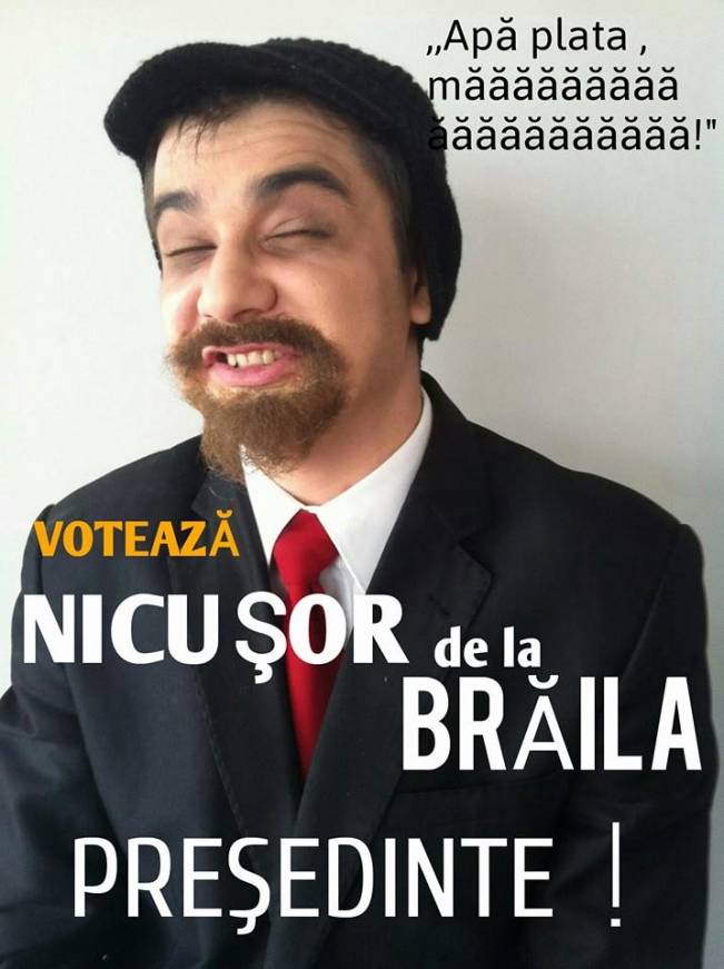 Nicușor de la Brăila, candidat la președinție | poze haioase