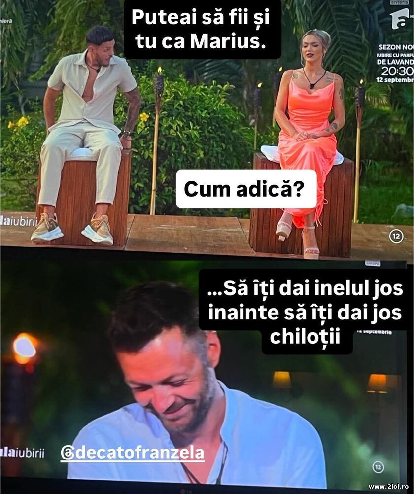 Puteai sa fii si tu ca Marius | poze haioase