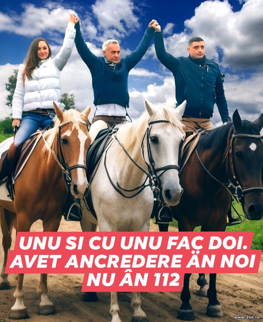 Aveti incredere in noi | poze haioase