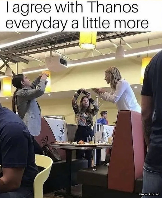 I agree with Thanos everyday a little more | poze haioase