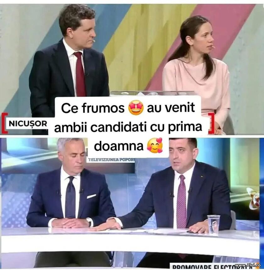 Ambii candidati cu prima doamna | poze haioase
