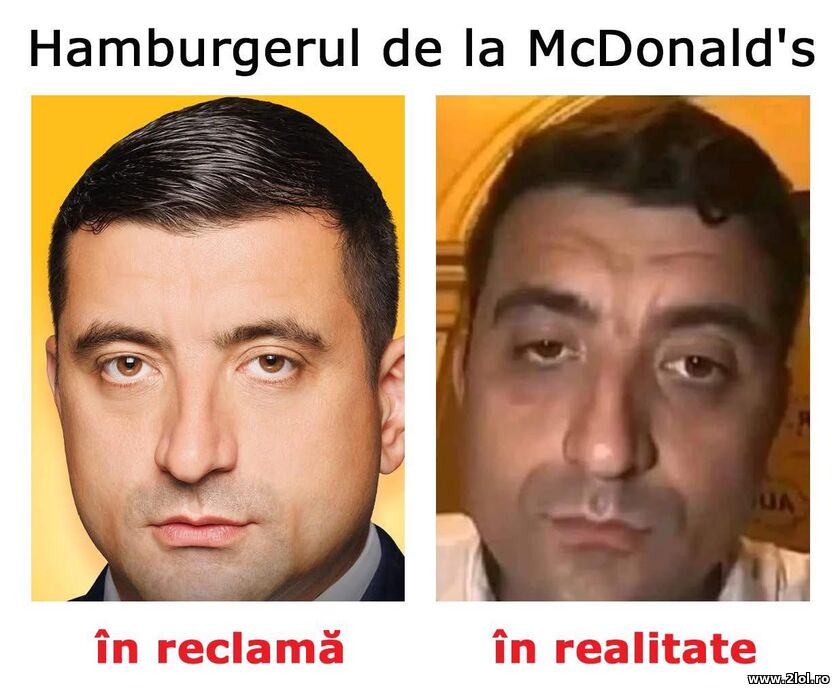 Hamburgerul - George Simion | poze haioase