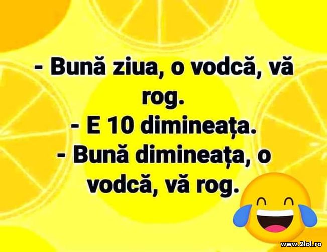 Omul vrea o vodca de dimineata | poze haioase