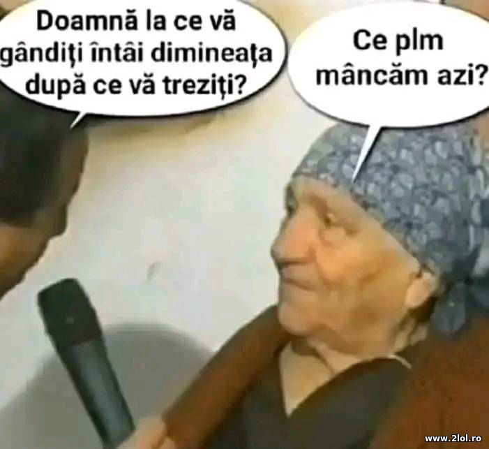 La ce va ganditi intai dimineata | poze haioase