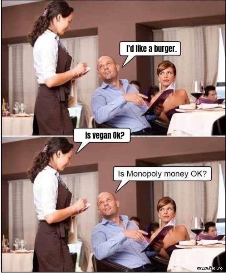 I'd like a burger | poze haioase