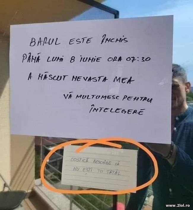 Costica deschide | poze haioase