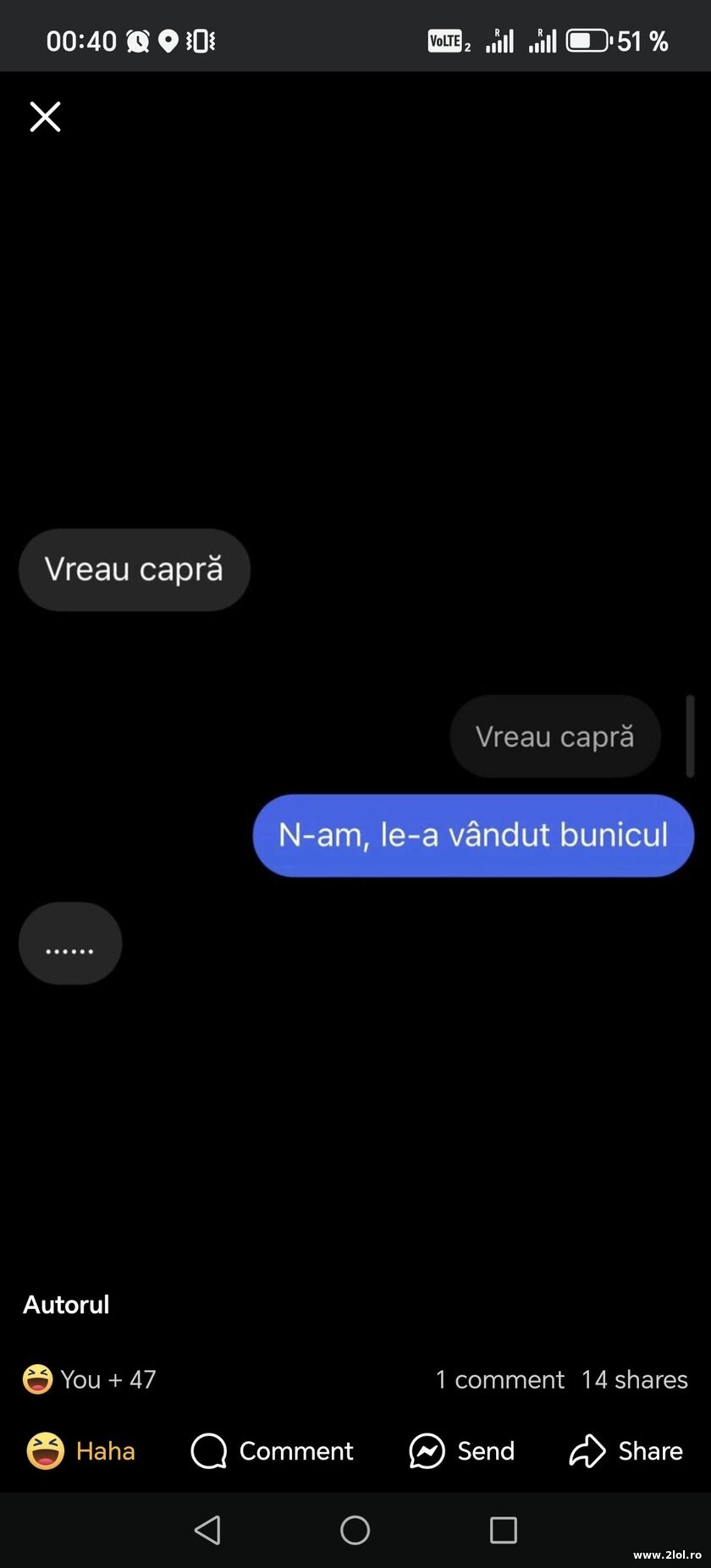 Vreau capra | poze haioase