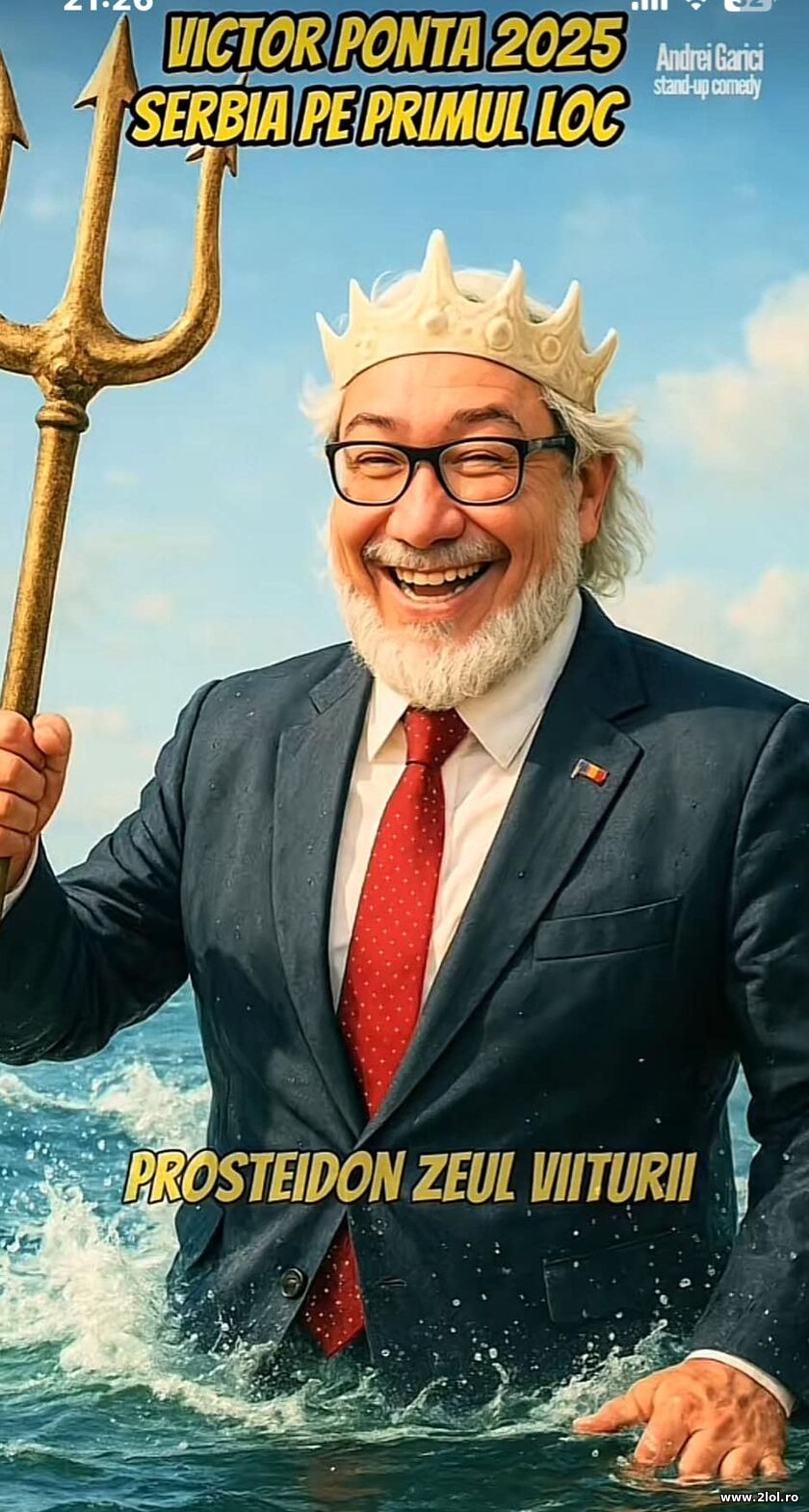 Victor Ponta, Poseidon zeul viiturilor | poze haioase