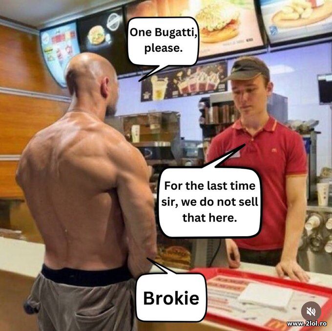 One Bugatti, please | poze haioase