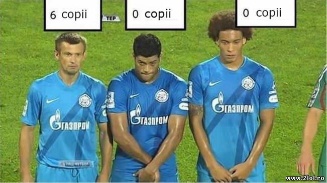 Fotbaliştii la loviturile libere | poze haioase