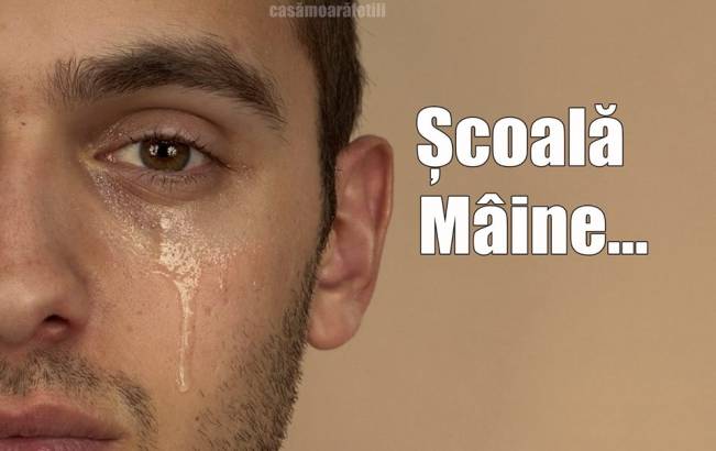 Elevii, când se termină vacanţa | poze haioase