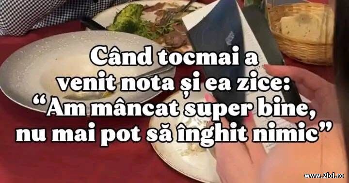 Cand tocmai a venit nota | poze haioase