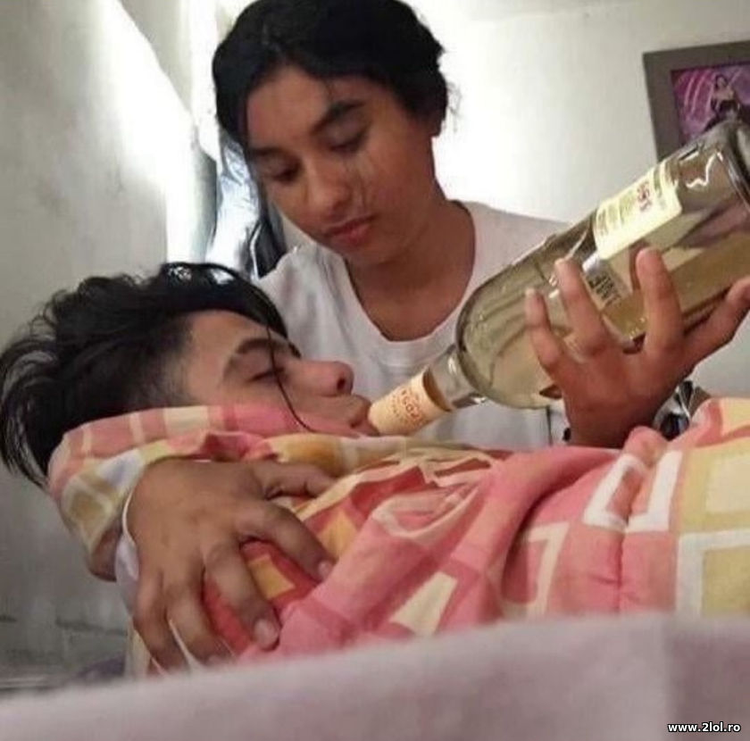 Cand un barbat e bolnav | poze haioase