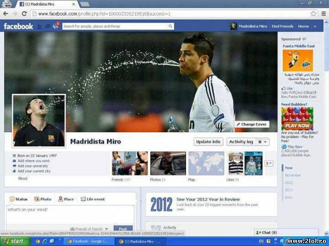 Header-ul unui fan de-al lui Ronaldo | poze haioase