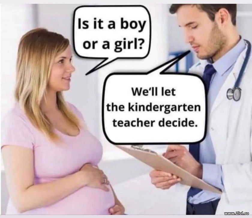 We'll let the kindergarten teacher decide | poze haioase