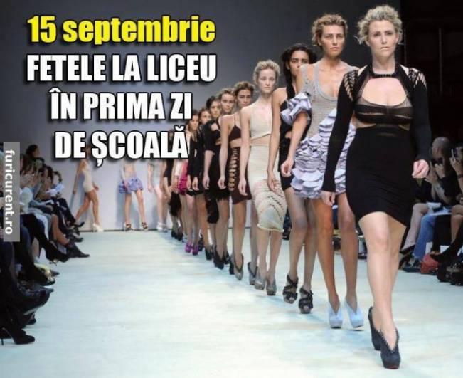 Cum se îmbracă fetele în prima zi de școală | poze haioase