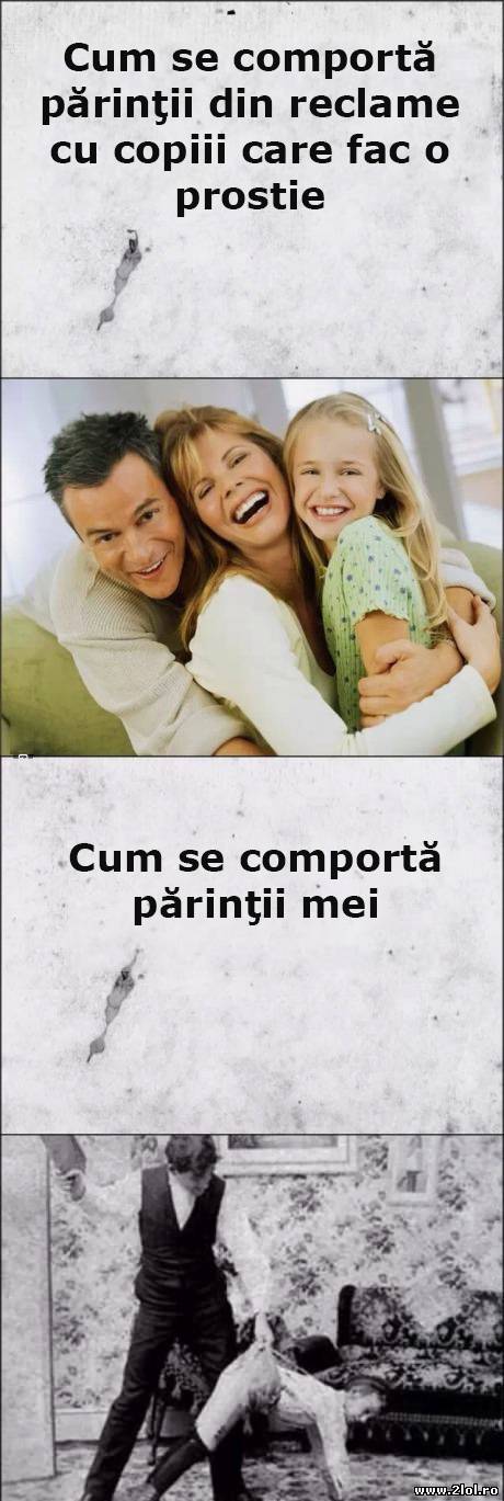 Părinţii din reclame contra părinţior mei | poze haioase