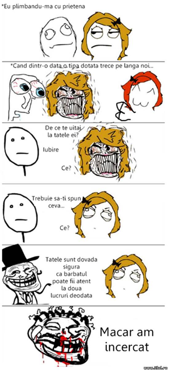 Bărbatul poate fi atent la 2 lucruri deodată | poze haioase