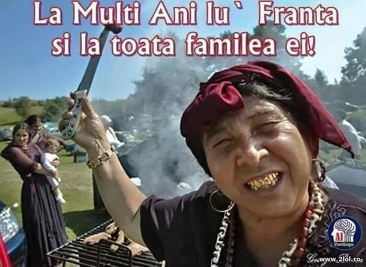 La multi ani la Franta si la toata familia ei | poze haioase