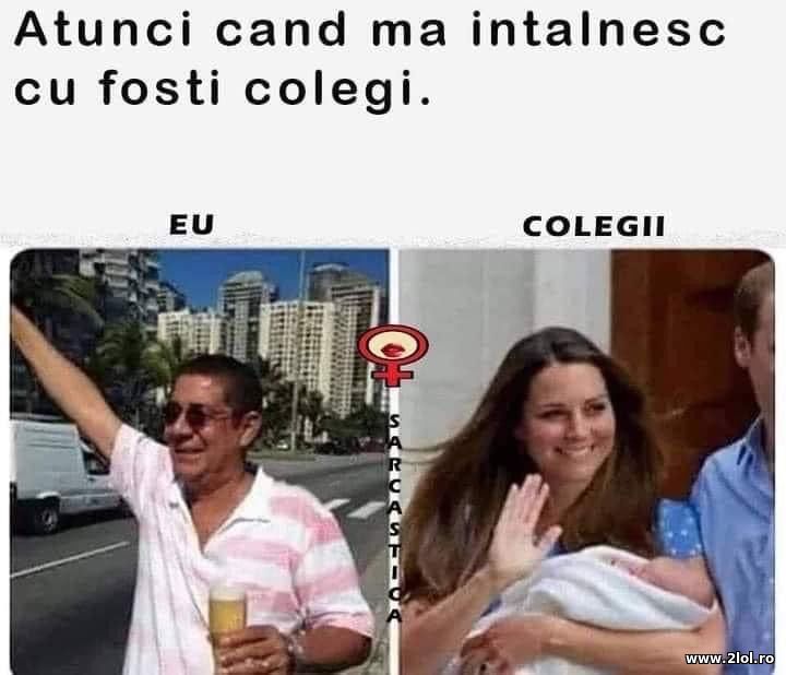 Atunci cand ma intalnesc cu fosti colegi | poze haioase