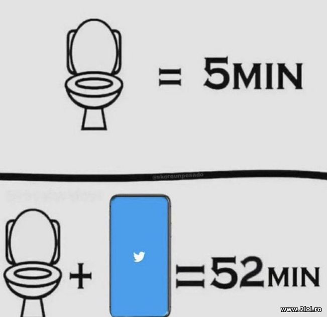 WC-ul si telefonul | poze haioase