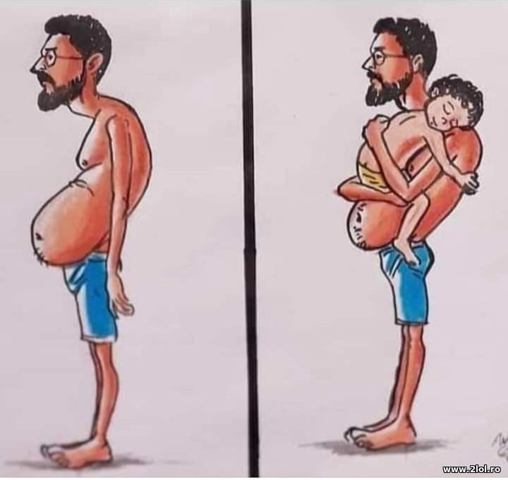 When the belly becomes useful | poze haioase