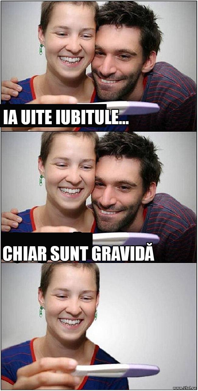 Ia uite iubitule... sunt gravidă | poze haioase