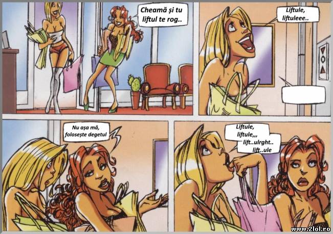 Aşa cheamă o blondă liftul | poze haioase