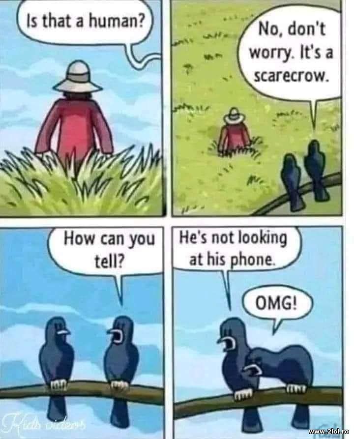 He is not looking at his phone | poze haioase